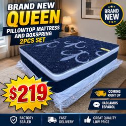 🇺🇸🇺🇸NEW QUEEN PILLOWTOP SET $219