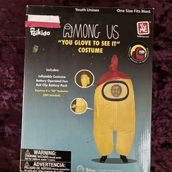 Among Us Glove “chicken”  “You Glove To See It” Blowup Costume 