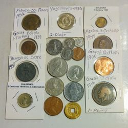 LOT OF (20) WORLD COINS TO COLLECT
