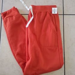 New Orange Boys Joggers. Size M 10/12