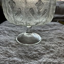 Vintage Clear Glass Candy Dish