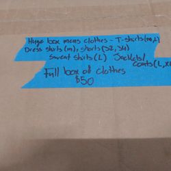 Huge Box Of Men's Clothes