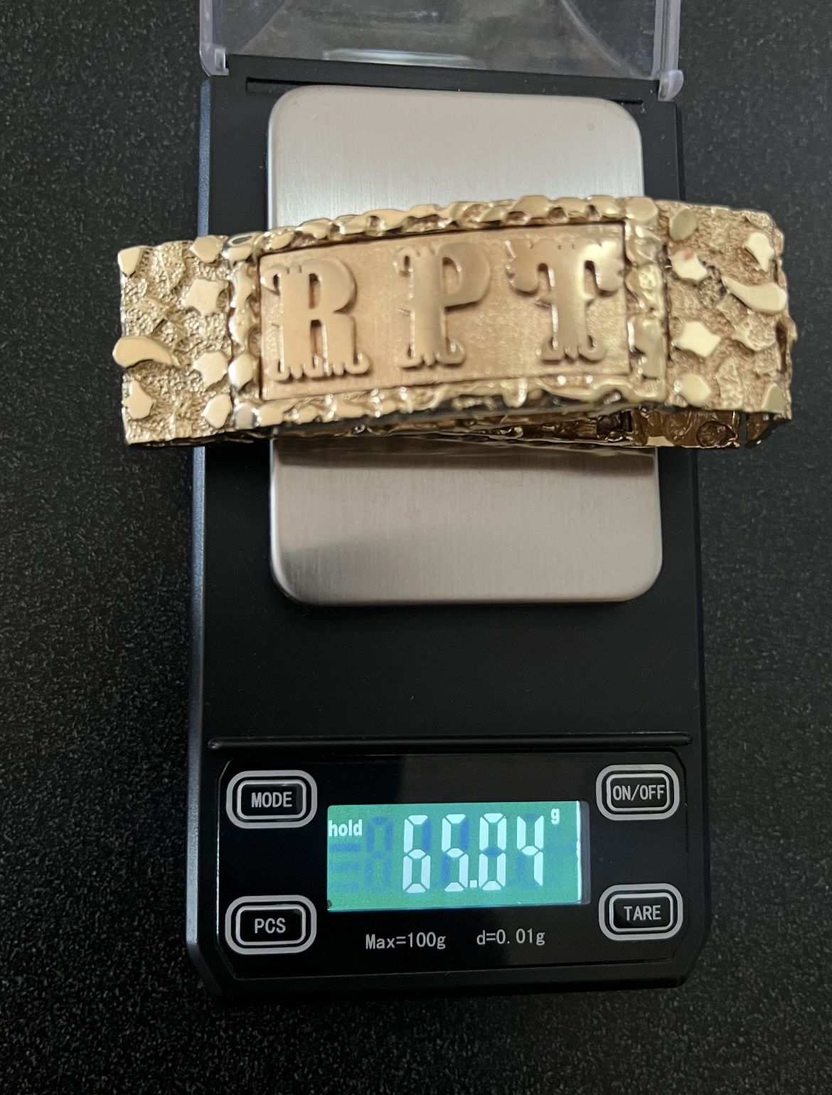 14K gold Nugget Bracelet