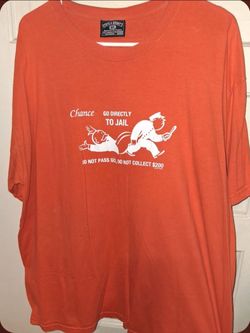 Vintage Monopoly, Steve & Barry's orange tee , XL