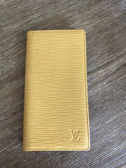 LOUIS VUITTON YELLOW EPI LEATHER CHECKBOOK COVER