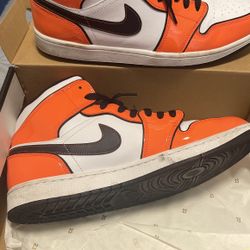 orange jordan 1s