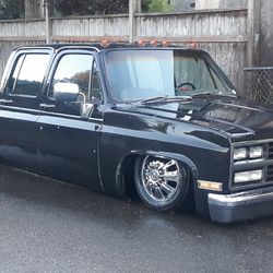 600hp - 1984 Chevy 3500 3+3 Crew Cab Dually Bagged And Body Dropped Project