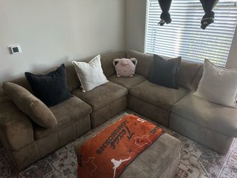 6 Piece Corduroy Couch