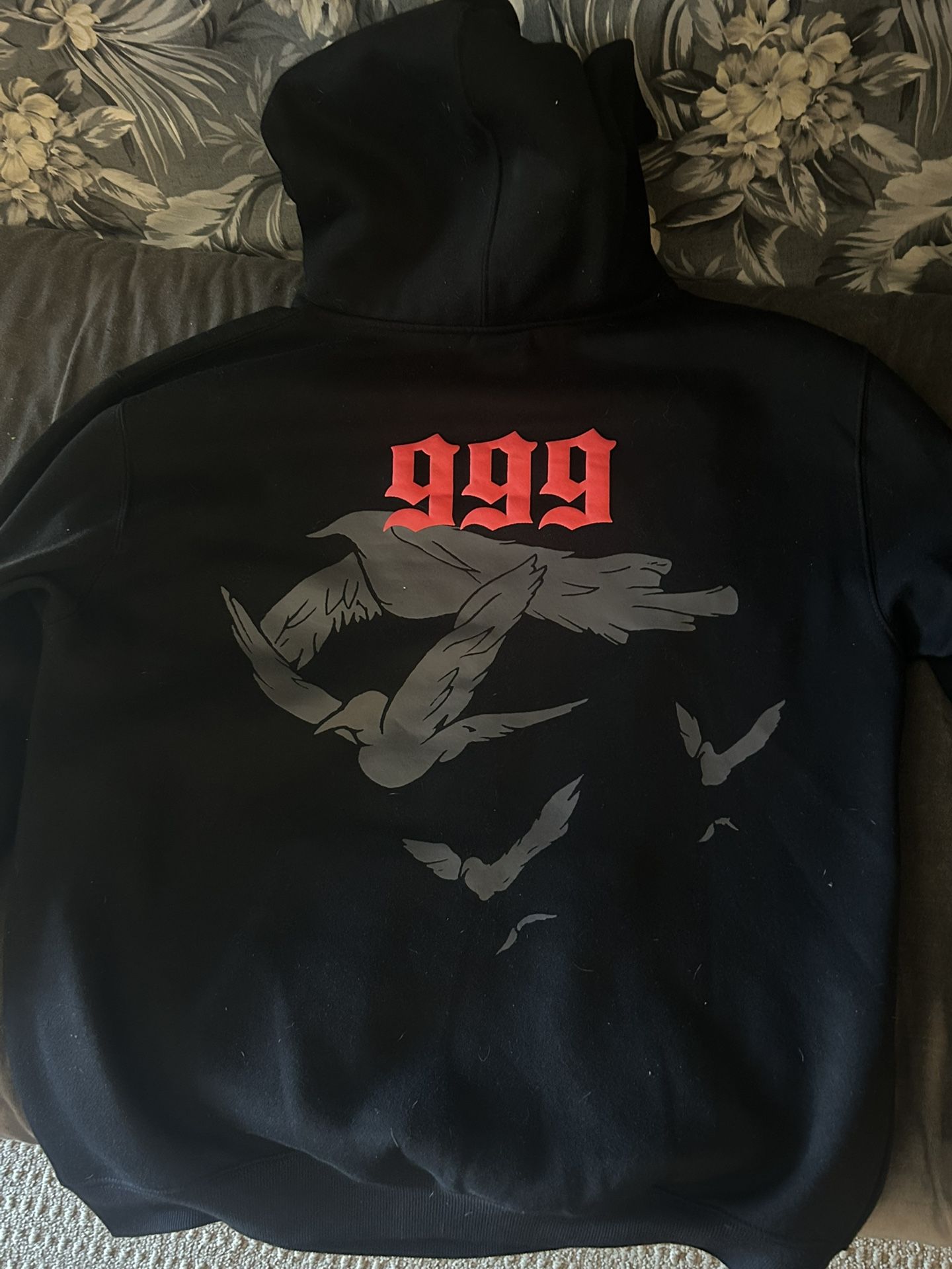JUICE WRLD REVENGE X 999 COLLAGE HOODIE BLACK (LARGE)