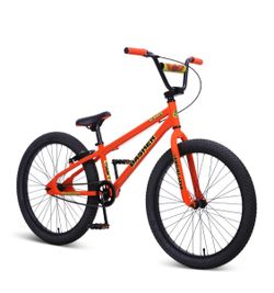 SE Bikes Basher BMX Bike Orange 24” wheelie