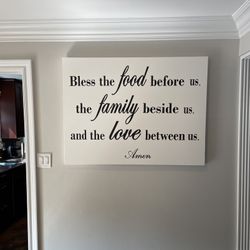 Wall Decor !!!!   Sign On Canvas 