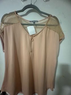 Daisy Fuentes Blush Pink Top Size Large