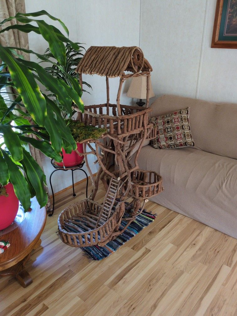Amazing Hand Crafted Fairy Tree House