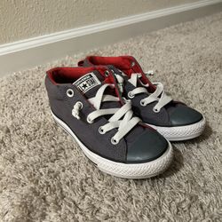 Converse Grey And Red Boys Shoe Size US 2