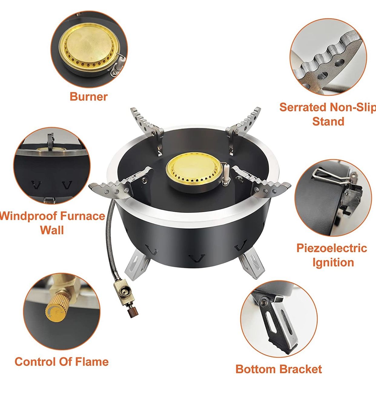 Backpacking Stove Camping Stove Black
