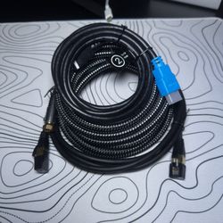 Coaxial Cable 12 ft, Ethernet Cable CAT8, HDMI Cable