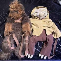 Star Wars Yoda and Chewbacca DisneyLand Backpacks