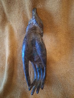 Antique Thai Bronze Buddha Hand Sculpture