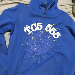 Blue TC5 555 Spider hoodie