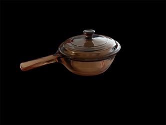 Corning Vision .5 L Saucepan with Lid Amber Visions 1 Pint Pan