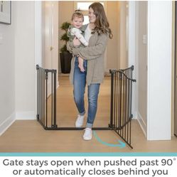 Extra wide safety gate