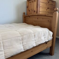 Twin Bed Solid Wood 