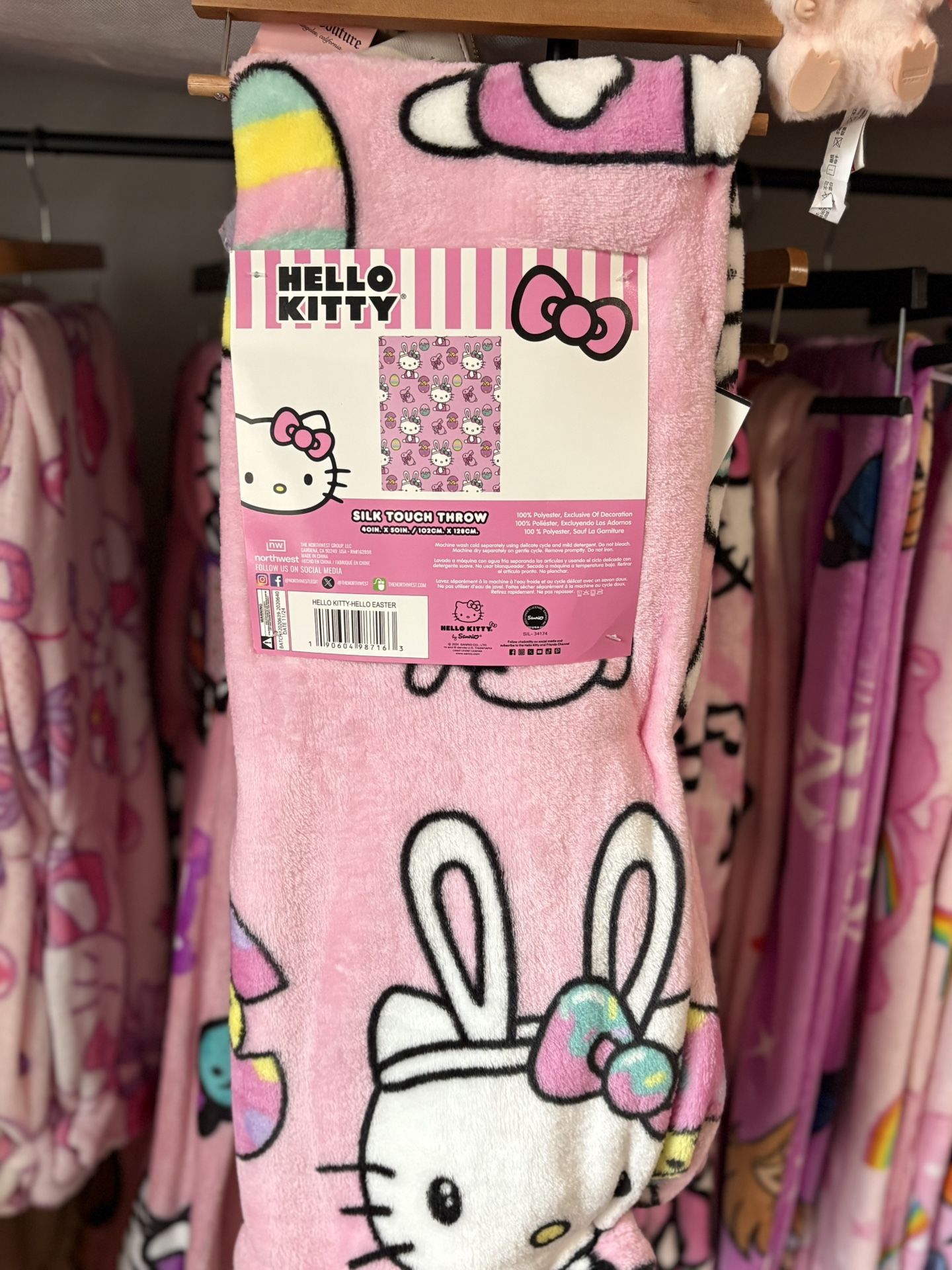 Hello Kitty Easter Baby Blanket