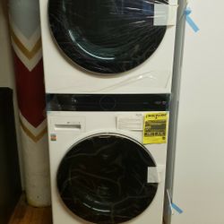 LG Tower Gas Washer Dryer Deep DRUM