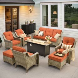 Brand New Patio Outdoor Furniture Set With Fire Pit 