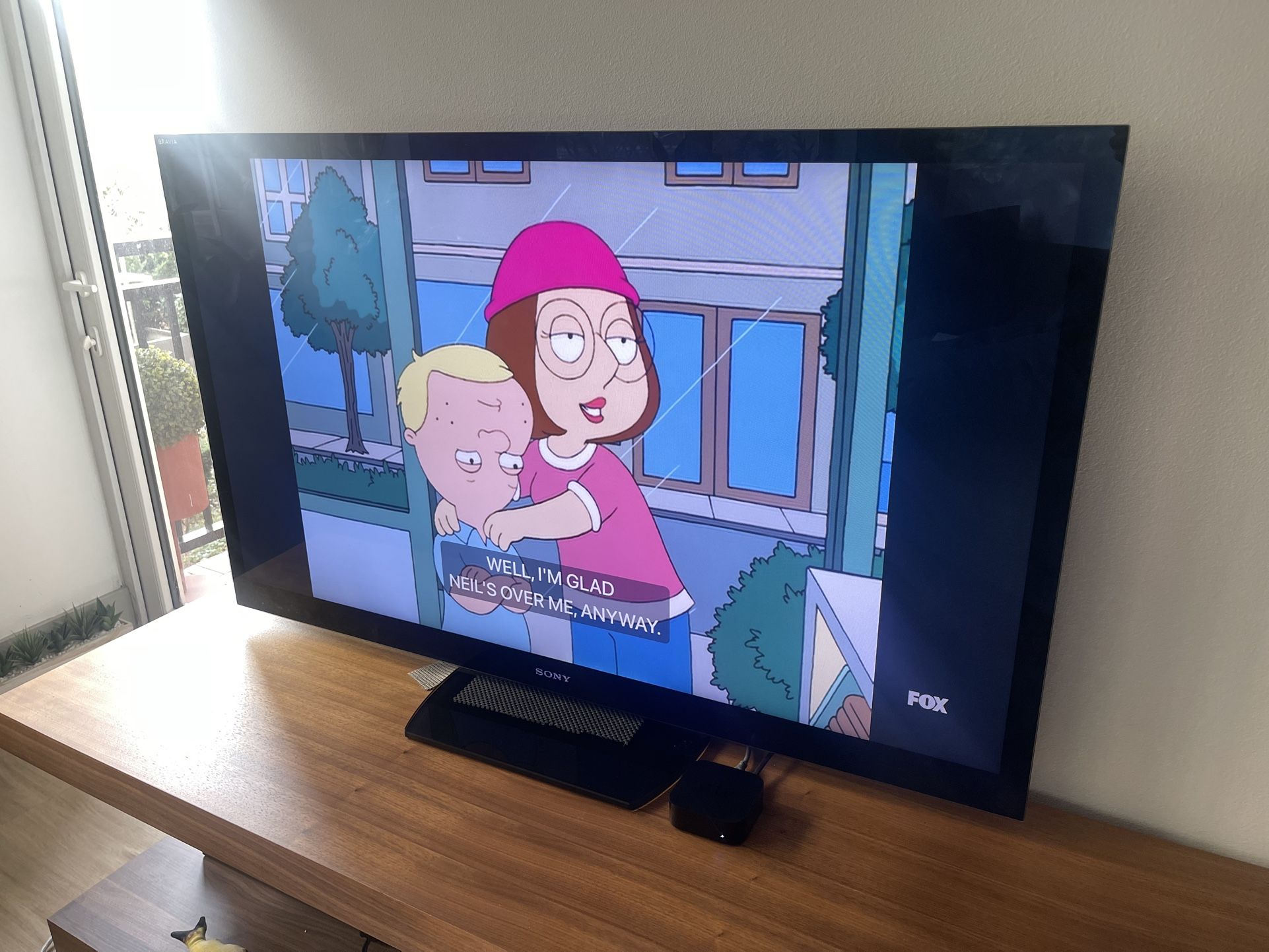 55 inch Sony TV with remote