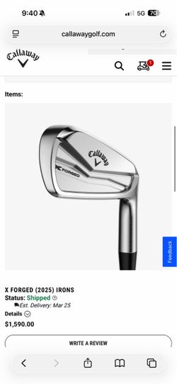 Callaway X Forged 2025 Irons