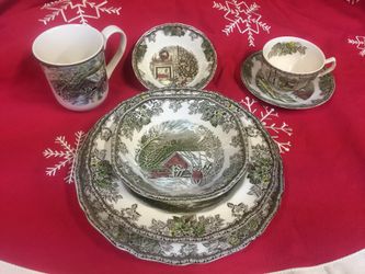 Johnson brothers friendly village set for 2 people (14 pieces)