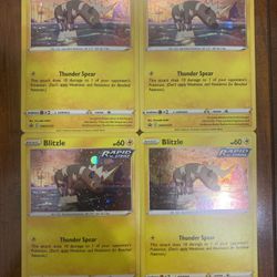 Pokemon Blitzle SWSH173 Black Star Promo Cosmos Holo HD Swirls! Lot of 4 NM