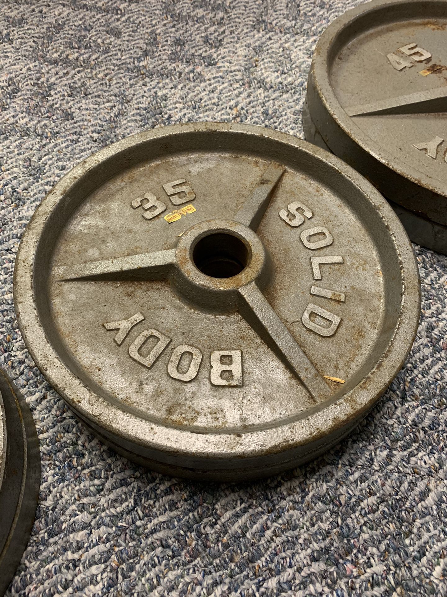 Weights Sets With Bars 