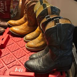 6 Pairs Men’s Cowboy Boots  All One Money