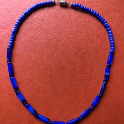 Colbalt Blue Bead Choker