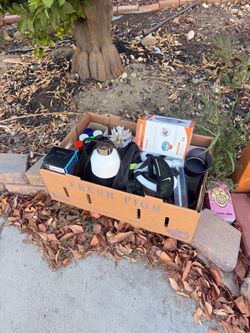 Free box of stuff. Loma Linda corner gower and Lawton st
