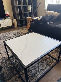 Faux Marble Coffee Table