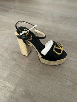 Black Valentino heel sandals