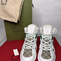 Authentic Original Gucci Basket High Top GG Sneakers 