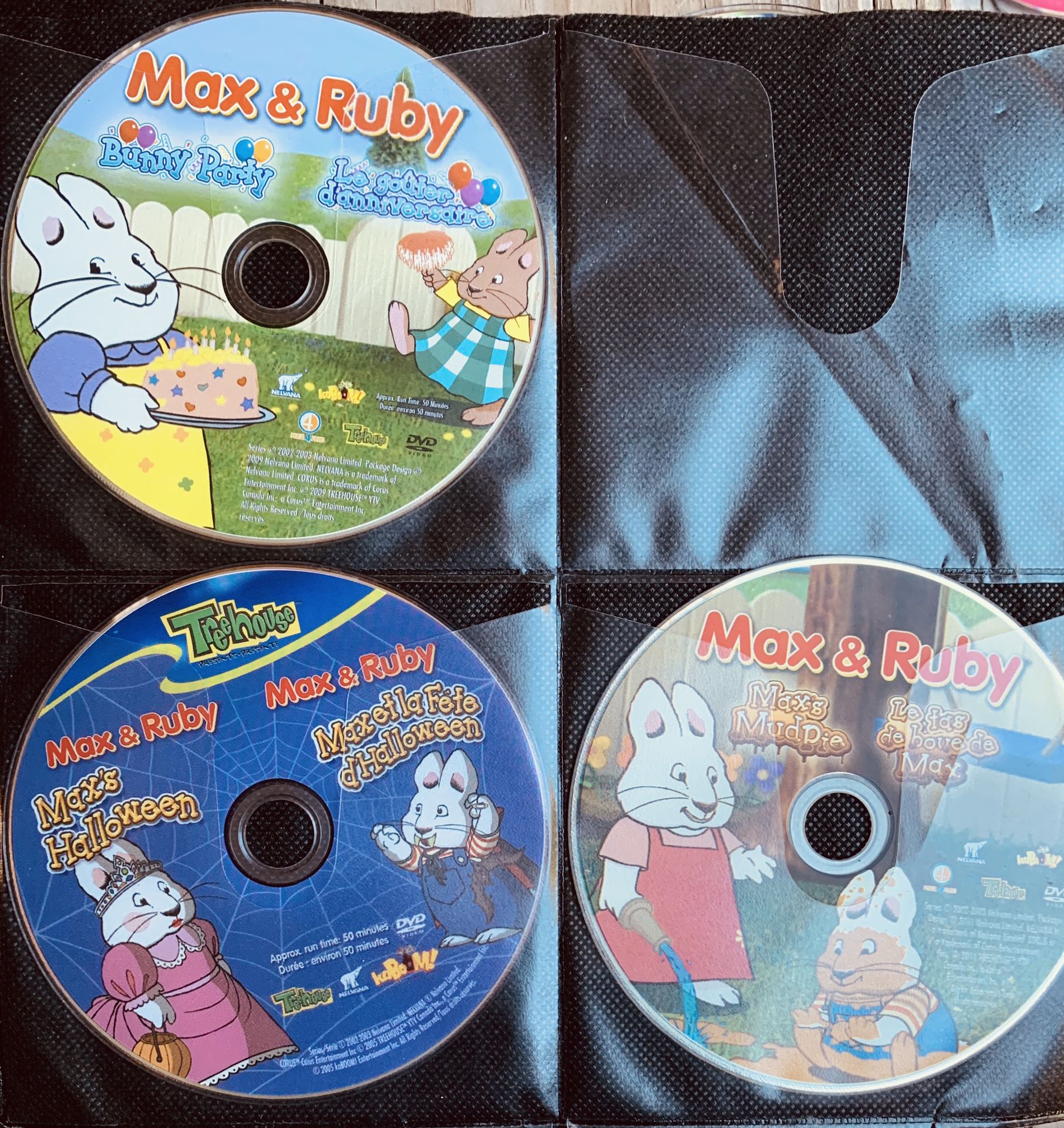 6 KIDS DVD MOVIES! 3 MAX AND RUBY; 3 DORA DVDS! Prefer to sell as group~ READ BELOW FOR SAVINGS!!