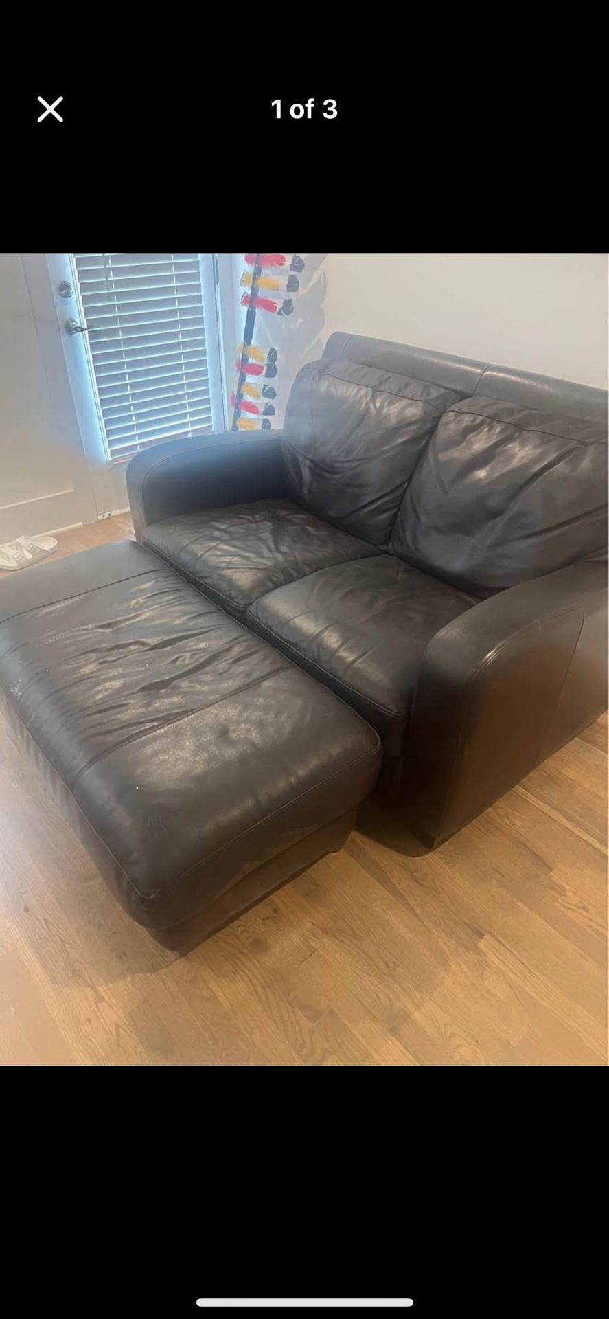Leather Loveseat