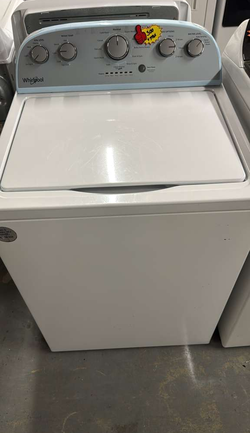 Whirlpool Top Load Washer – White, Dial Controls, Clean