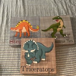 Kids Room Dinosaur Frames