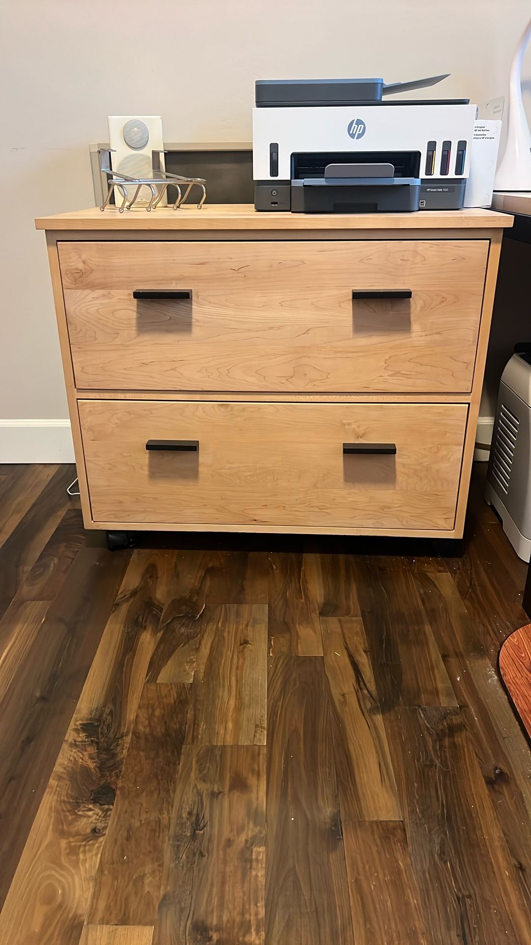Three Piece Corner Desk With filing Cabinet/drawers