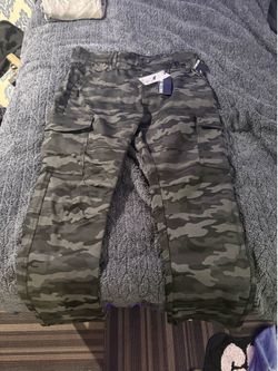 Mens Camo Stone Falcon Pants - 34