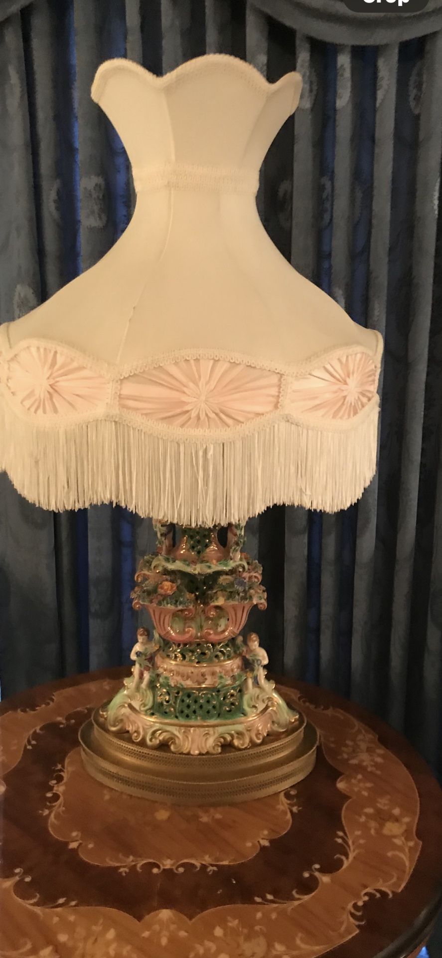 Antique Capodimonte Lamp 