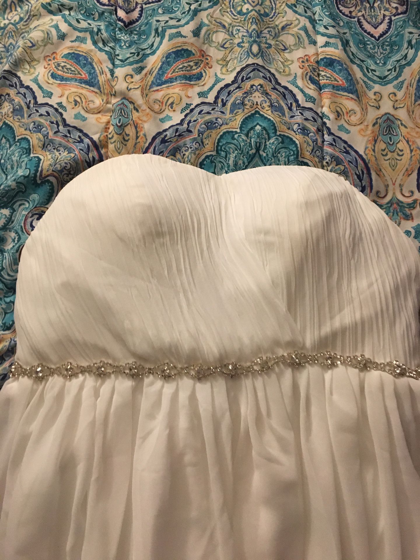 White high low dress