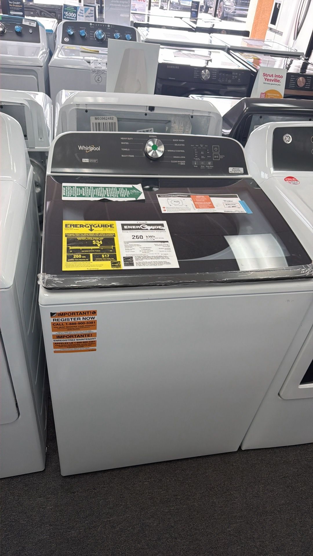 Whirlpool washer 2 in 1