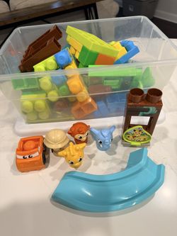 Mega Bloks Large Lego Sarafi slide/swing set!